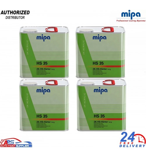 4x MIPA HS35 2K HS Acrylic Hardener 2.5L Slow - For OC, CC9, CX4, CC12